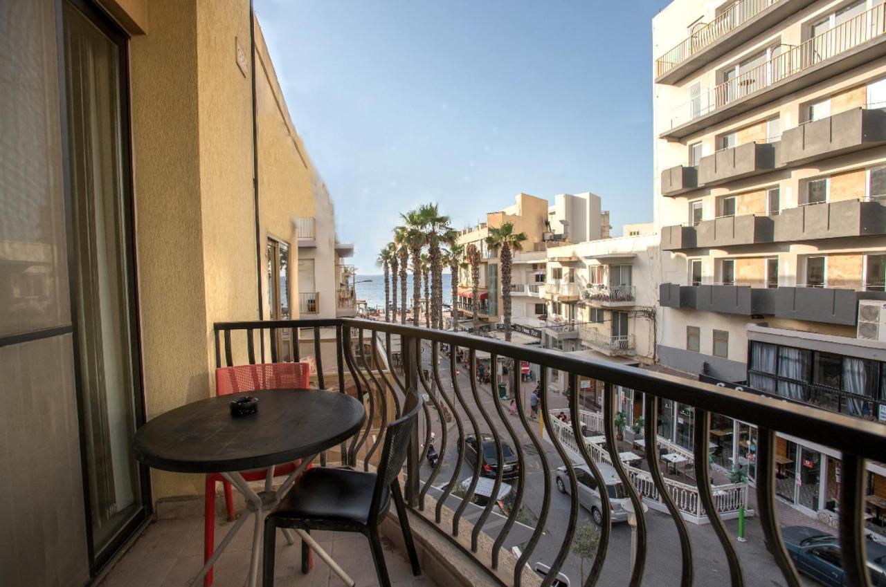 Bugibba Square Seaview 3 Bedroom Apartment San Pawl il-Baħar Kültér fotó